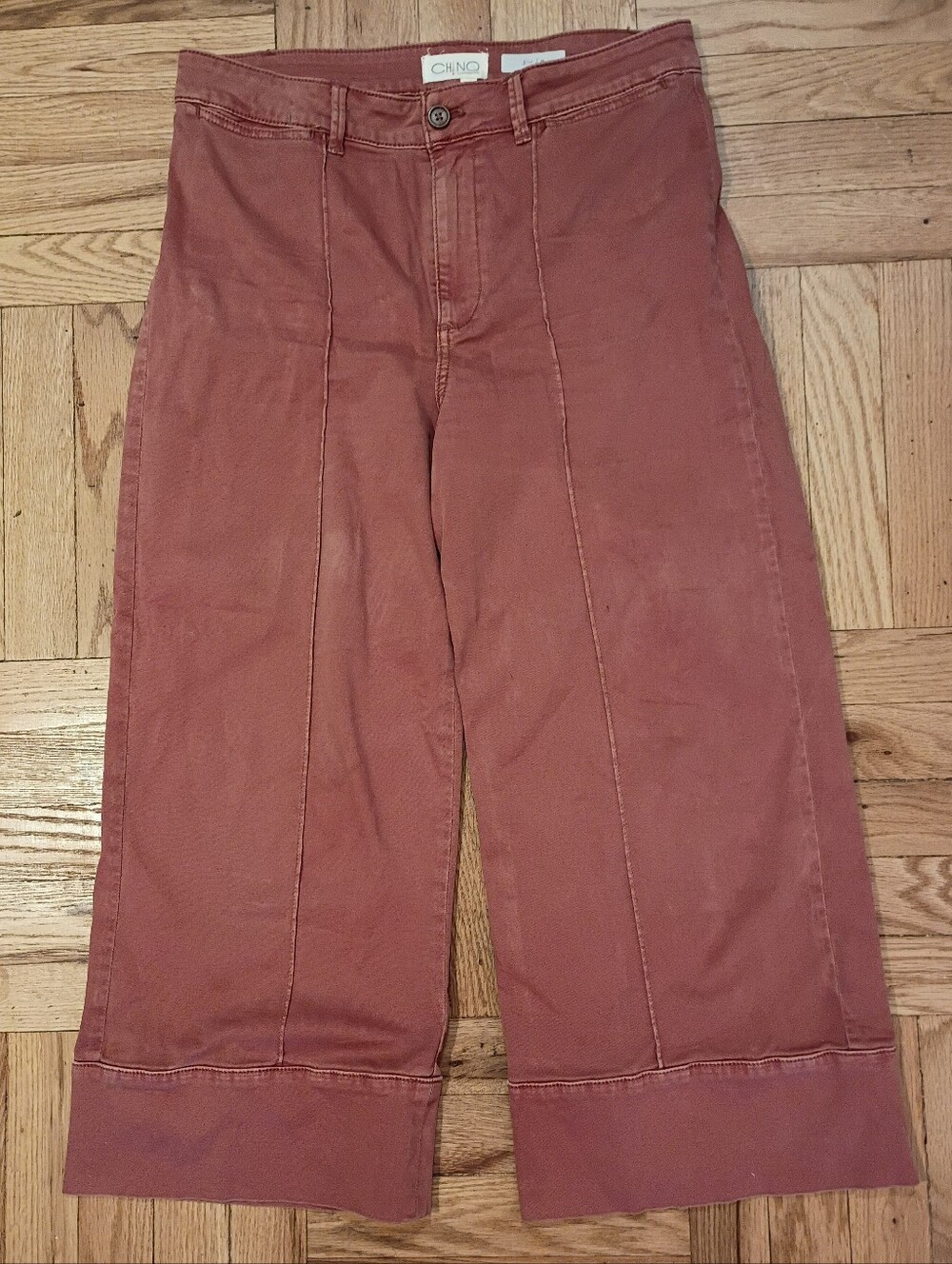 Anthropologie CHINO Rust Red Women's Pants Size 8
